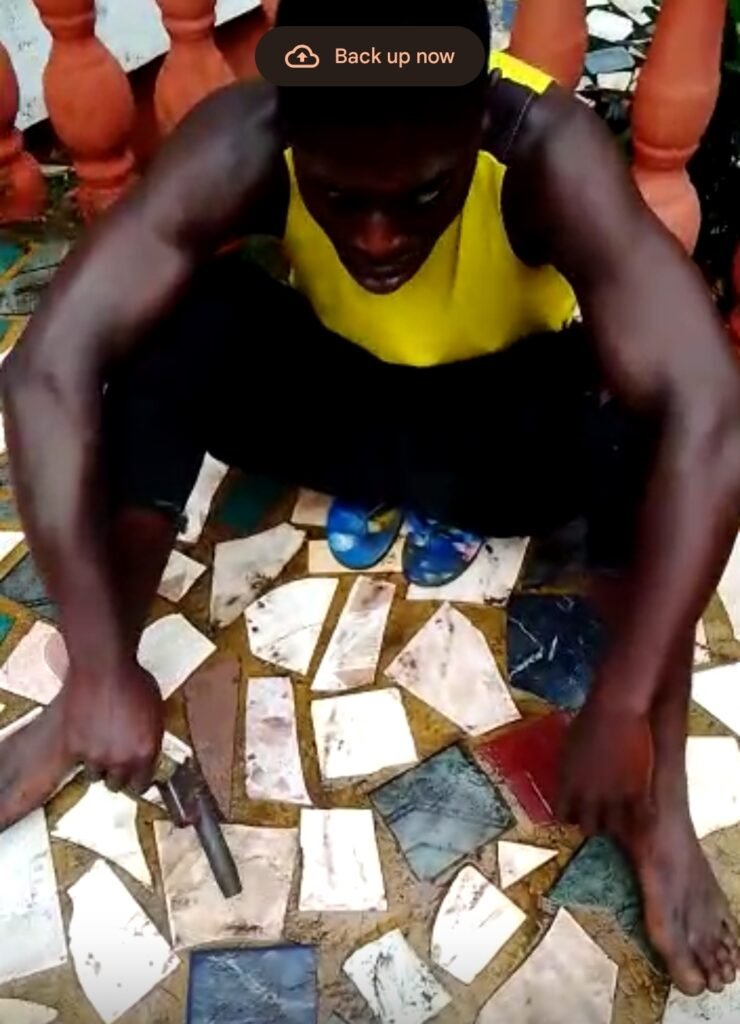 Throw back video of Solomon Ikeokwu in possession of a gun and being interrogated by the police at the State CID. 