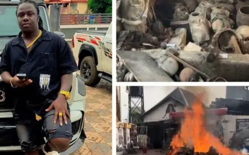 Chidozie Nwangwu a controversial celebrity native doctor, “Akwa Okuko Tiwara Aki.