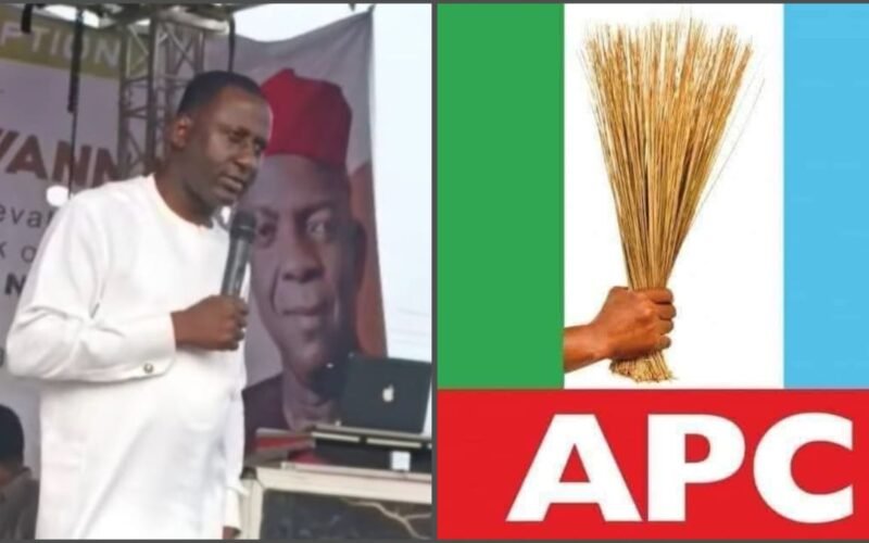 From (1L): Dr. Uchechukwu Sampson Ogah; Dr. Alex Chioma Otti; and the APC party logo.