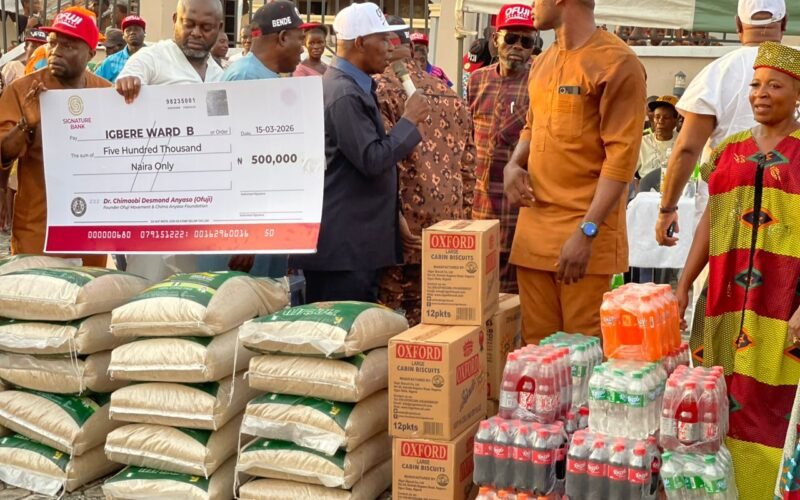 OFUJI Movement, Chima Anyaso Foundation Donate ₦500,000 Per Ward in Bende