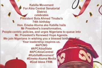 Kabila Movement Celebrates Tinubu at 74, Backs Renewed Hope Agenda