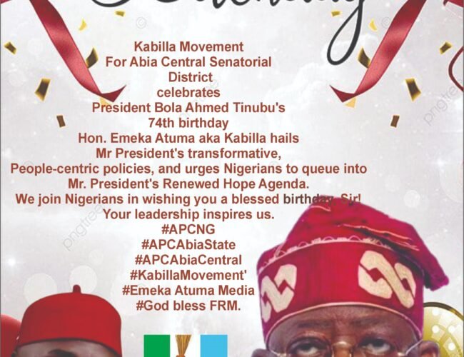 Kabila Movement Celebrates Tinubu at 74, Backs Renewed Hope Agenda