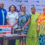 L-R: Regional Bank Head, Southwest 1, Fidelity Bank Plc, Mr. Folaranmi Jemirin; Commissioner for Women Affairs and Social Development, Ogun State, Hon. Adijat Adeleye-Oladapo; Head, Women Banking, Fidelity Bank Plc, Mrs. Harriba Harry-Pepple; Local Government Education Authority (LGEA) Board Chairman, Ogun State, Hon. Oluwaseyi Oyekan; and one of the beneficiaries at Fidelity Bank’s donation of vocational tools to women at the “Give Her Power” Initiative in Abeokuta, Ogun State, recently.
