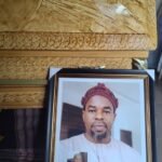 Late Mazi Onukwube ThankGod Ofoelue (aka. Jungle Journalist), the Founder and CEO of Jungle Journalist Media Limited lying in state.