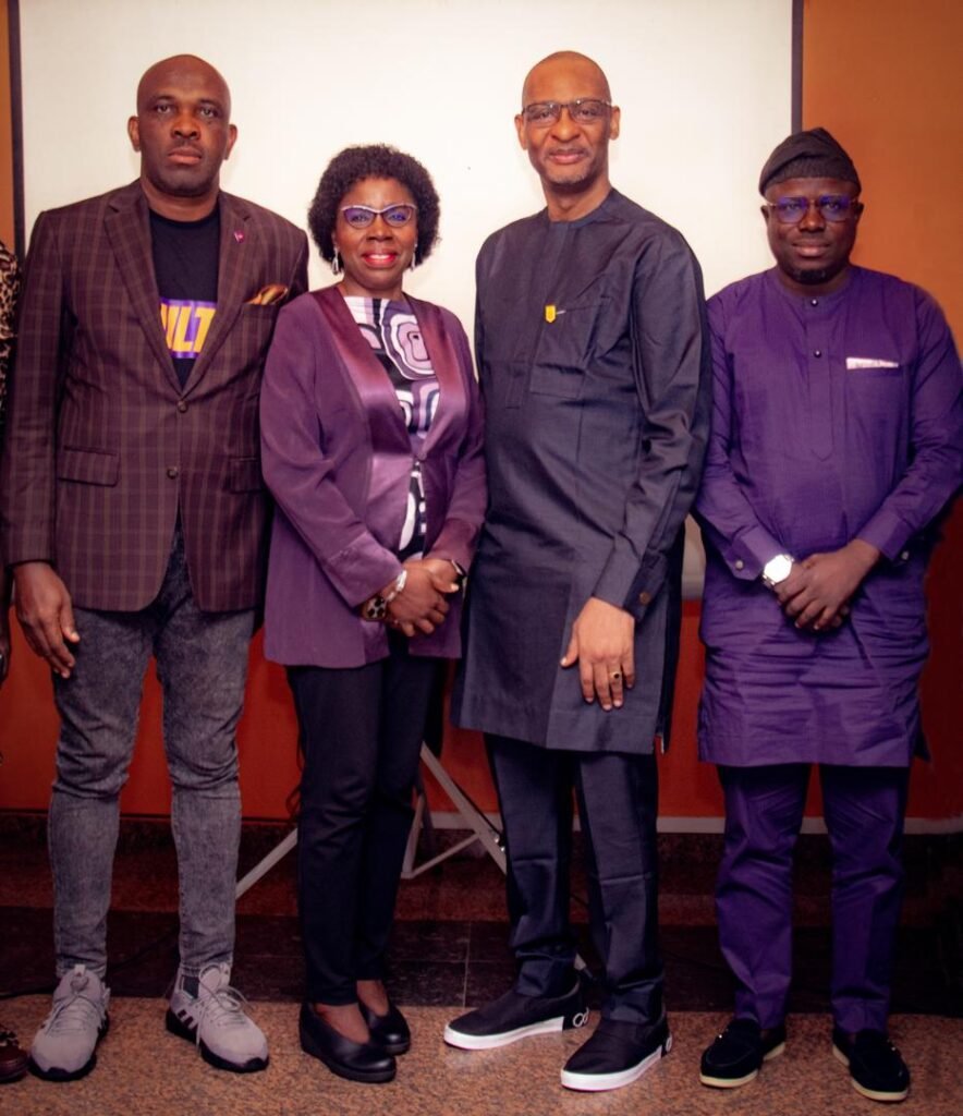 L-R: Rasheed Bolarinwa, Group Head, Brand Management & Corporate Communications, Polaris Bank Limited; Professor Abigail Ogwezzy-Ndisika of Mass Communication Dept, University of Lagos; Olufemi Awoyemi, mni, Chairman, Pros-hare; and Sheriff Adekoya, Lead Strategist, Edgeforth Business Solutions, at the 12th Polaris Bank Annual Media Capacity Seminar in Lagos over the weekend.