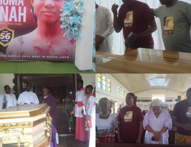 ASEPA GMBreaks Down in Tears as Beloved Sister Is Laid to Rest in Abia