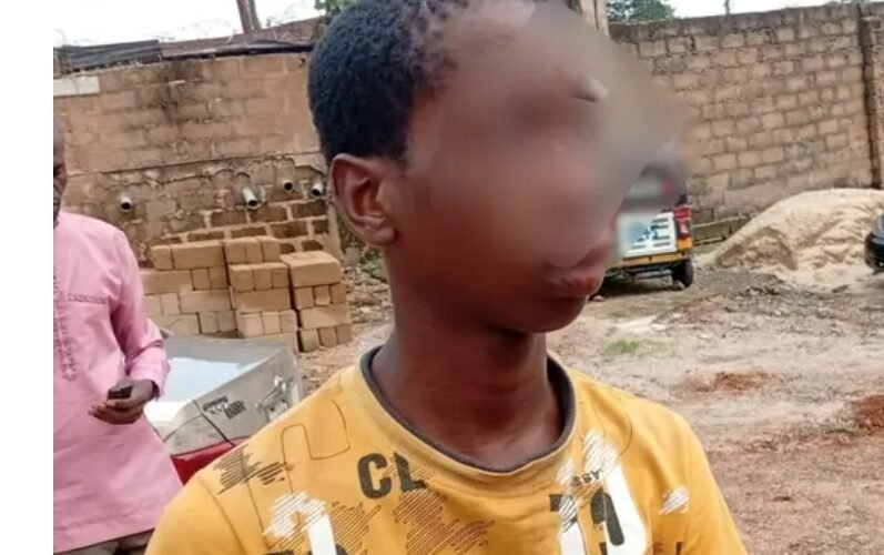 The 19-year-old boy who allegedly raped two sisters, aged 11 and 6-years-old, in Abia State.