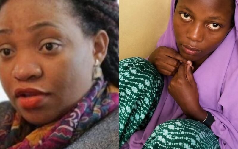 Mrs. Uchechi Okwum Kanye, wife of the leader of IPOB, Mazi Nnamdi Kanu and Onyeaka Ozioma Elizabeth, a supporter of the group who was arrested and illegally imprisoned since the year 2022.