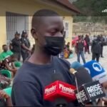 Samuel, the Nigerian boy whose left kidney was removed without authorization.