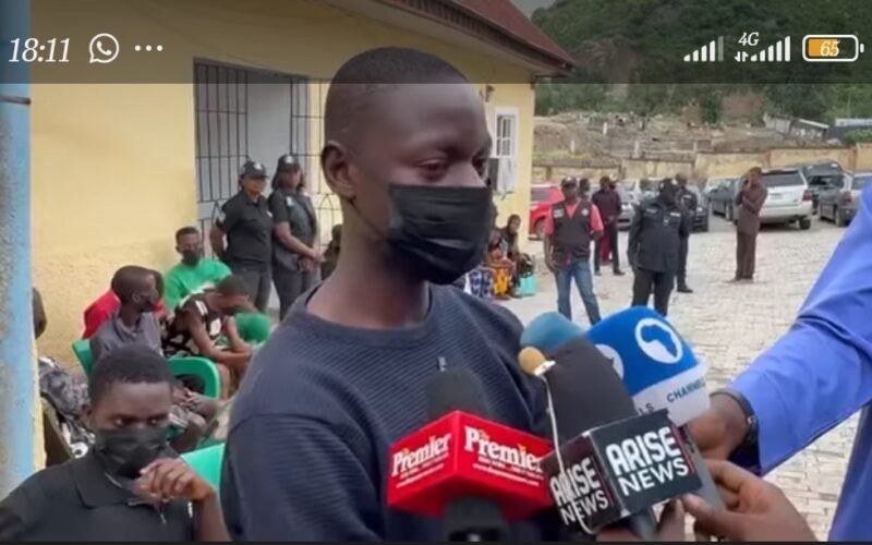 Samuel, the Nigerian boy whose left kidney was removed without authorization.