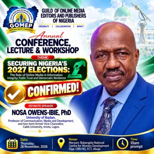 2027: GOMEP-NG Names Prof. Owens-Ibie Keynote Speaker for 2026 Conference