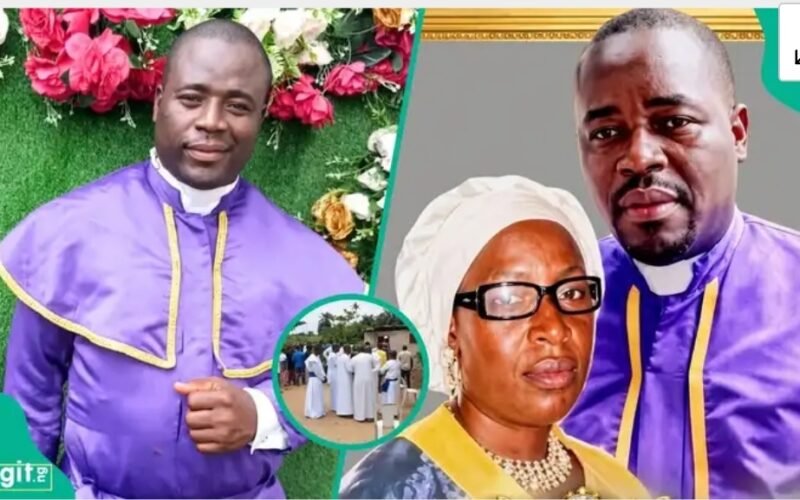 A Celestial Church of Christ evangelist, Abidemi Odukoya, and his wife, Adenike.