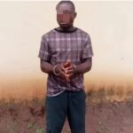 Ikechukwu Emmanuel, the man who allegedly raped a 9-year-old girl as she visited to beg for first, in umuahia, Abia state.