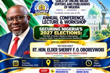 Oborevwori to Attend GOMEP-NG 2026 Conference as Special Guest