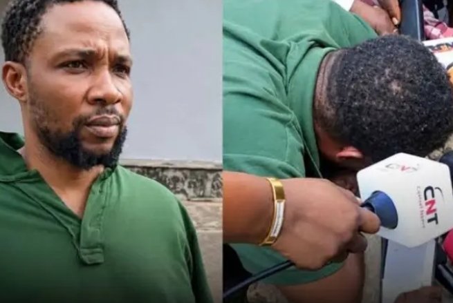 Samson Ekata, 40-years-old Edo man who allegedly killed his pregnant 18-years-old girlfriend and severed her breasts.